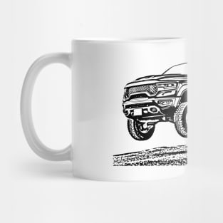 RAM 1500 TRX Supercharged Sketch Art Mug